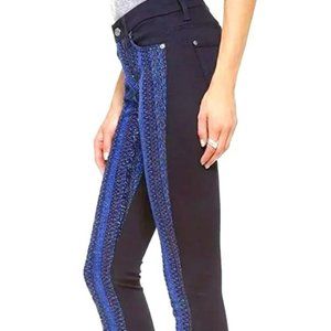 💥HOT ITEM💥 7 For All Mankind x Mahlia Kent Metallic Blue Jaguar Jeans